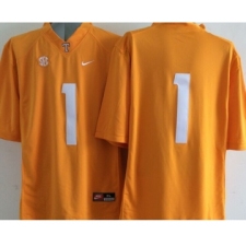 Tennessee Volunteers #1 Yellow College Jersey