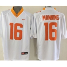 Tennessee Volunteers 16 Manning White Jersey