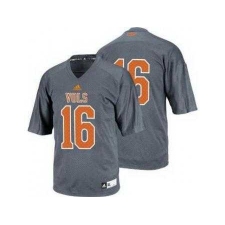 Tennessee Volunteers 16 Peyton Manning Grey College Football Techfit NCAA Jerseys