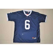 Nittany Lions #6 Navy Blue Embroidered NCAA Jersey