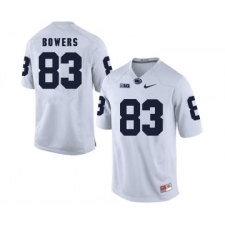 Penn State Nittany Lions 83 Nick Bowers White College Football Jersey