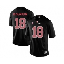 Stanford Cardinal 18 Jack Richardson Blackout College Football Jersey