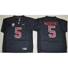 Stanford Cardinal #5 Christian McCaffrey Black Stitched NCAA Jersey