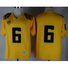 Oregon Ducks #6 Charles Nelson Yellow Limited Stitched NCAA Jersey
