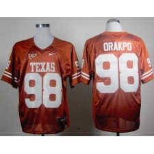 Longhorns Brian Orakpo 98 Burnt Orange Embroidered NCAA Jerseys