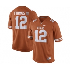 Texas Longhorns 12 Earl Thomas III Orange Nike College Jersey