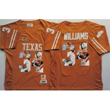 Texas Longhorns #34 Ricky Williams Orange Player Fashion Stitched NCAA Jersey