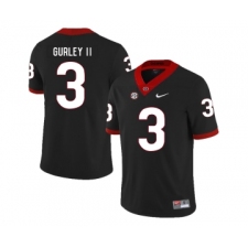Georgia Bulldogs 3 Todd Gurley II Black Nike College Football Jersey