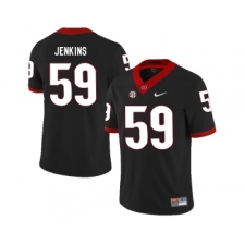 Georgia Bulldogs 59 Jordan Jenkins Black Nike College Football Jersey