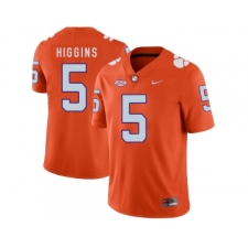 Clemson Tigers 5 Tee Higgins Orange Nike College Football Jersey