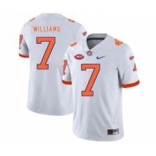 Clemson Tigers 7 Mike Williams White Nike College Football Jersey