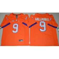 Clemson Tigers #9 Wayne Gallman II Orange Limited Stitched NCAA Jersey