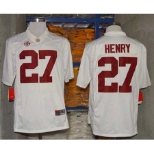 Crimson Tide #27 Derrick Henry White Limited Stitched NCAA Jersey
