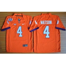 Youth Clemson Tigers #4 Deshaun Watson Orange 1975-1978 Fuller Stitched NCAA Jersey