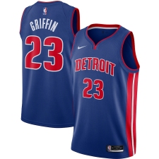 Men's Detroit Pistons #23 Blake Griffin Nike Blue 2020-21 Swingman Jersey