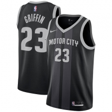 Youth Nike Detroit Pistons #23 Blake Griffin Swingman Black NBA Jersey - City Edition