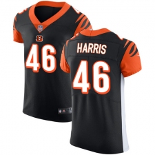 Men's Nike Cincinnati Bengals #46 Clark Harris Black Team Color Vapor Untouchable Elite Player NFL Jersey