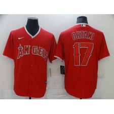 Men's Nike Los Angeles Angels #17 Shohei Ohtani Red Home Stitched Baseball Jersey