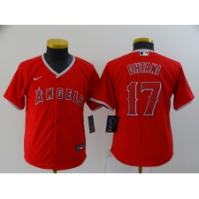 Youth Nike Los Angeles Angels #17 Shohei Ohtani Red Home Stitched Baseball Jersey