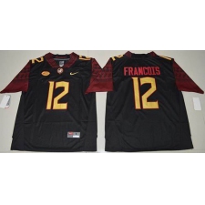Florida State Seminoles #12 Deondre Francois Black Limited Stitched NCAA Jersey