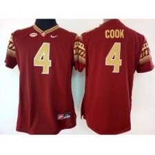 Florida State Seminoles 4 Dalvin Cook Red College Football Jersey