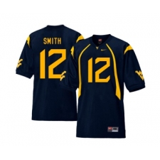 West Virginia Mountaineers 12 Geno Smith Navy College Football Jersey