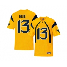 West Virginia Mountaineers 13 Andrew Buie Gold College Football Jersey