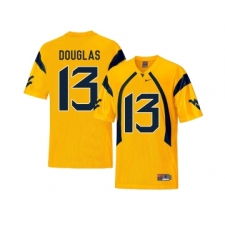 West Virginia Mountaineers 13 Rasul Douglas Gold College Football Jersey