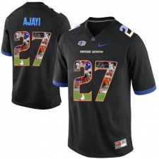 Boise State Broncos #27 Jay Ajayi Black With Portrait Print College Football Jersey4