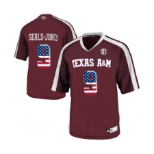 Texas A&M Aggies 9 Ricky Seals Jones Red College Football Jersey