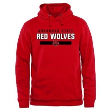Arkansas State Red Wolves Scarlet Team Strong Pullover Hoodie