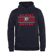 Belmont Bruins Navy Blue Micro Mesh Pullover Hoodie