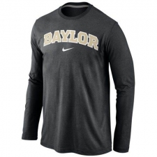 Baylor Bears Nike Wordmark Long Sleeves T-Shirt Blue