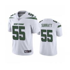Men's New York Jets #55 Chazz Surratt White Vapor Untouchable Limited Stitched Jersey