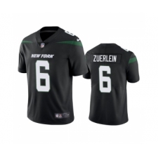 Men's New York Jets #6 Greg Zuerlein Black Vapor Untouchable Limited Stitched Jersey