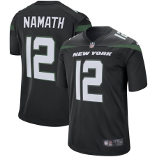 Men's New York Jets Joe #12 Namath Nike Retired Player Game Jersey - Black
