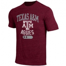 Texas A&M Aggies Under Armour Tri-Blend Short Sleeve T-Shirt Maroon