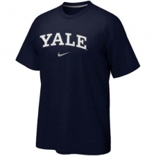 Yale Bulldogs Nike Vertical Arch T-Shirt Navy Blue