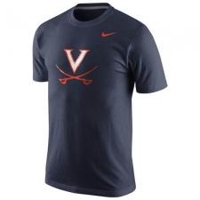 Virginia Cavaliers Nike Logo T-Shirt Navy Blue