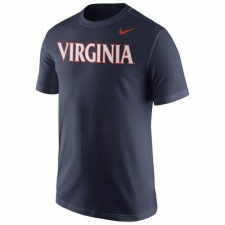 Virginia Cavaliers Nike Wordmark T-Shirt Navy Blue