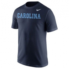 North Carolina Tar Heels Nike Wordmark T-Shirt Navy Blue