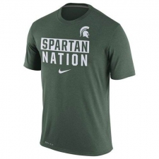 Michigan State Spartans Nike Nation Legend Local Verbiage Dri-FIT T-Shirt Green
