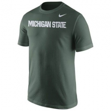 Michigan State Spartans Nike Wordmark T-Shirt Green