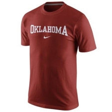 Nike Oklahoma Sooners College Wordmark T-Shirt Crimson