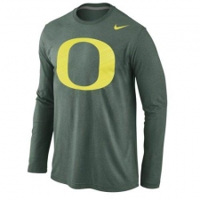 Oregon Ducks Nike Logo Cotton Long Sleeves T-Shirt Green