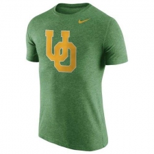 Oregon Ducks Nike Logo Plus Tri-Blend T-Shirt Heather Green
