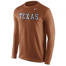 Texas Longhorns Nike Wordmark Long Sleeves T-Shirt Burnt Orange