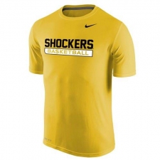 Wichita State Shockers Nike Basketball Legend Practice Performance T-Shirt Yellow