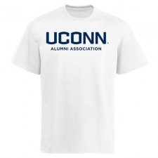 UConn Huskies Wordmark Alumni T-Shirt White