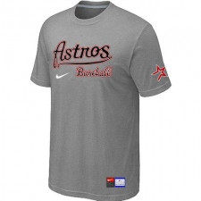 MLB Men's Houston Astros Nike Practice T-Shirt - Grey